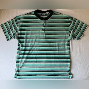 Bolo Spirit Striped Green, Blue, White and Black Top
